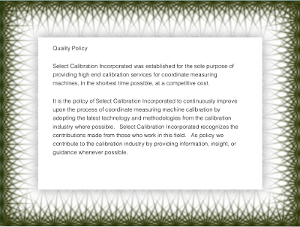 Quality Policy