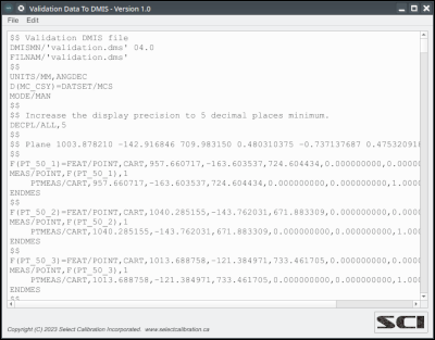 Validation2DMIS